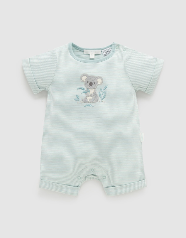 Purebaby - Australiana Short Growsuit- Babies