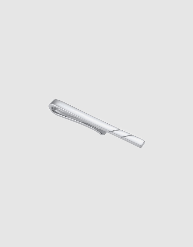 Kuzzoi - ICONIC EXCLUSIVE - Grooved Tie Pin in 925 Silver