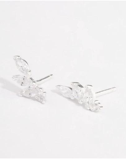 Lovisa - Sterling Silver Cubic Zirconia Climber Earrings