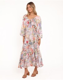 Petal & Pup - Faris Off Shoulder Midi Dress - Floral
