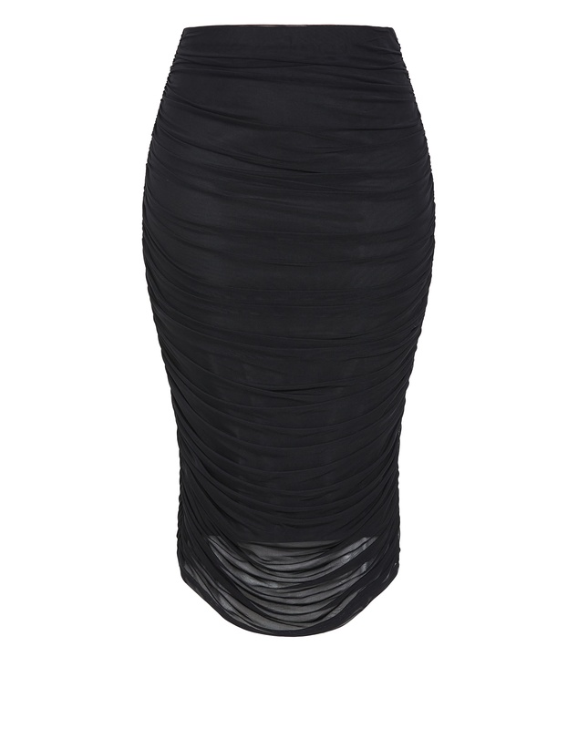 City Chic - Anastasia Ruched Midi Skirt