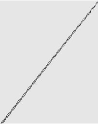Kuzzoi - ICONIC EXCLUSIVE - Necklace Men Basic Link Chain Twisted in 925 Sterling Silver Oxidised