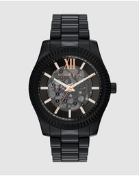 Michael Kors - Lexington Black Analogue Watch