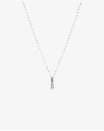 Michael Hill - Vertical Sliding Knot Pendant Necklace in Sterling Silver