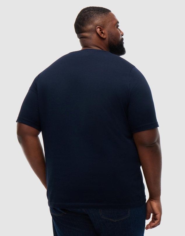 Tommy Hilfiger - Big & Tall Logo Jersey Crew Neck T-Shirt