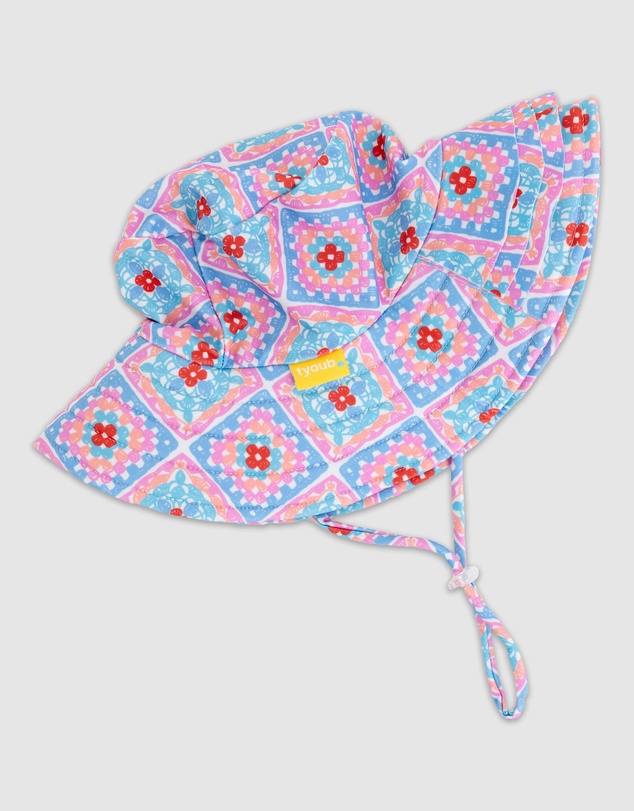 Tyoub - Tyoub Ruffle Sun Hat Petal Patchwork