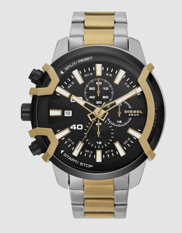 Diesel - Griffed Two Tone Chronograph Watch