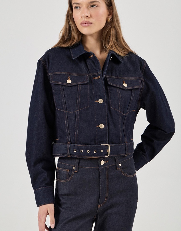Rolla's - Belted Denim Jacket