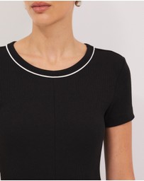 Calli - Taylor Rib Tee Midi Dress