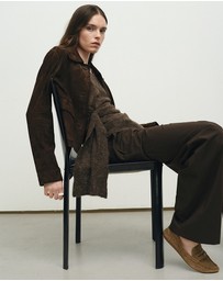 M.N.G - Suede Penny Loafers