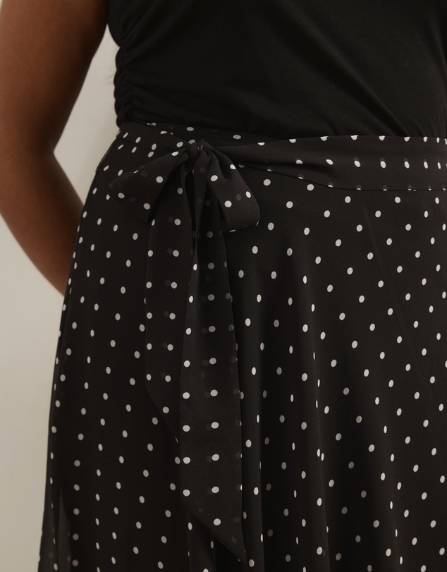Atmos&Here Curvy - Rumi Polka Dot Maxi Skirt