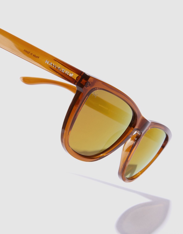 Hawkers Co - Polarized Brown Black One Raw Sunglasses for Men and Women UV400
