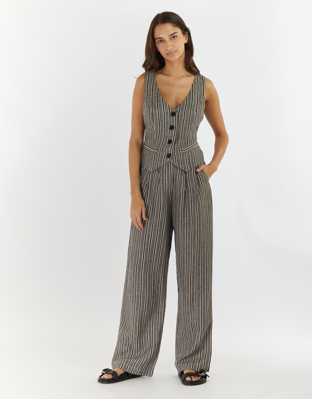 Amelius - Set Sail Linen Stripe Pant