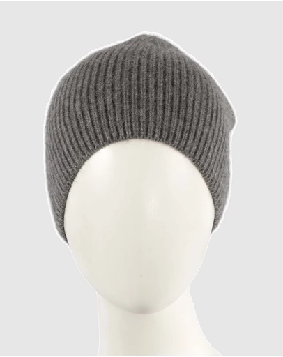 Max Alexander - European Made Charcoal Soft Wool Beanie