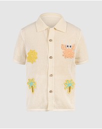 Rock Your Kid - Vacay Crochet Shirt - Kids-Teens