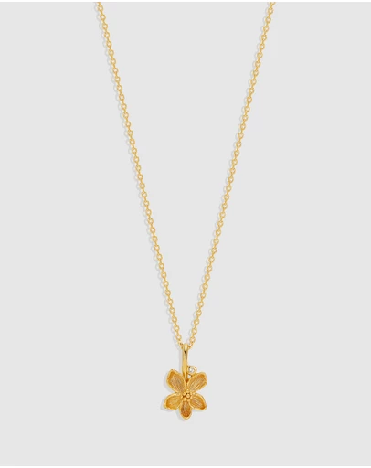 By Charlotte - Violet February Birth Flower Necklace