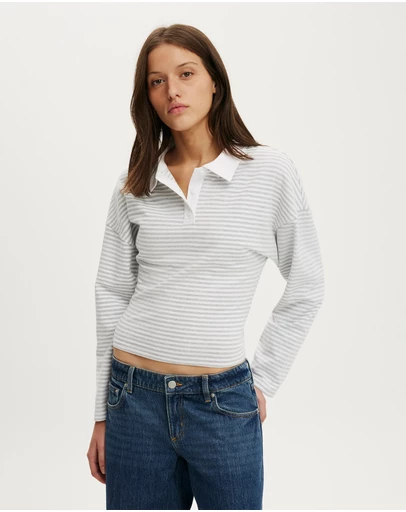 Cotton On - Everyday Smooth Polo Long Sleeve