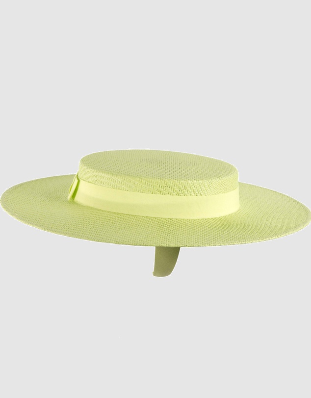 Max Alexander - Lime Boater Hat