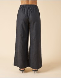 CAMIXA - Palazzo Linen Pants