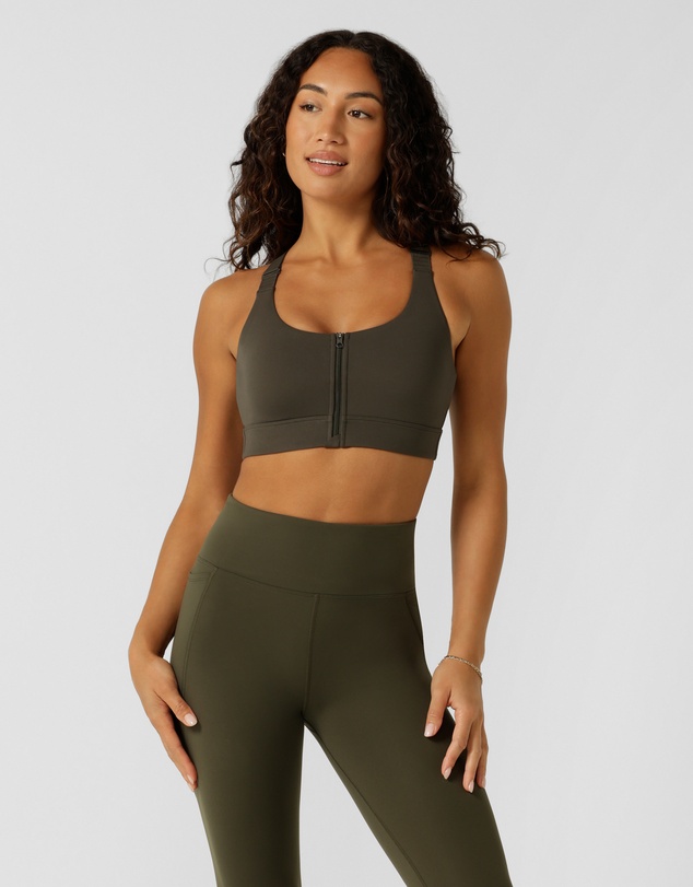 Lorna Jane - Easy Zip On Max Support Sports Bra