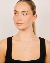 Lovisa - Waterproof Gold Plated Stainless Steel Letter M Dainty Pendant Necklace