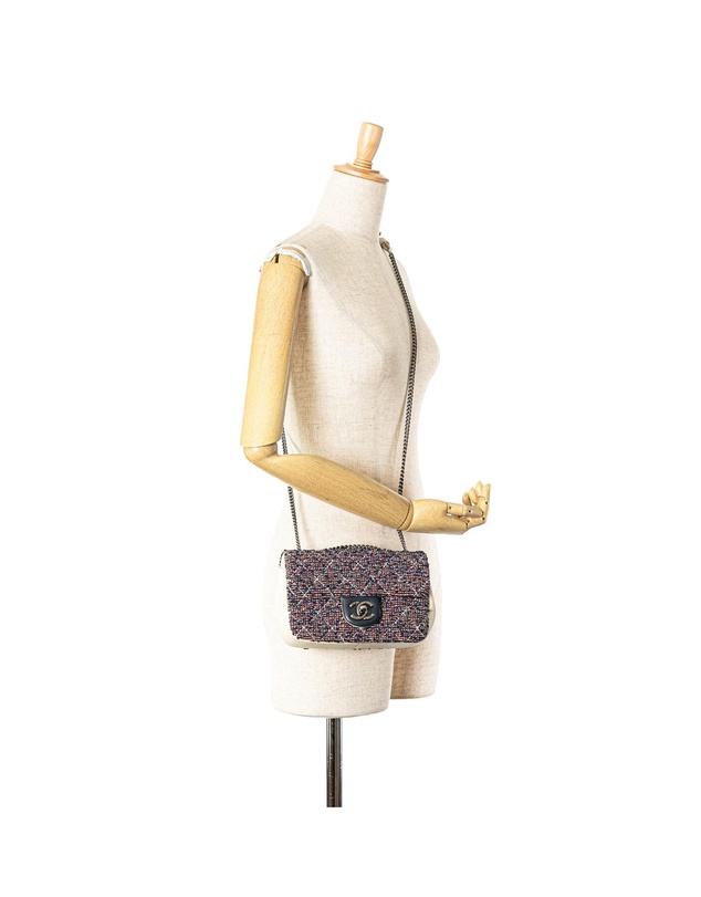 Pre-Loved by Azura Reborn - Pre-Loved chanel Classic Flap Bag Tweed Style
