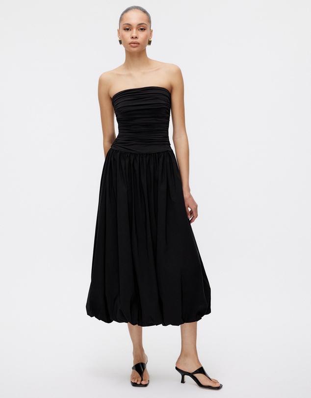 Minima Esenciales - Gracen Bubble Hem Midi Dress