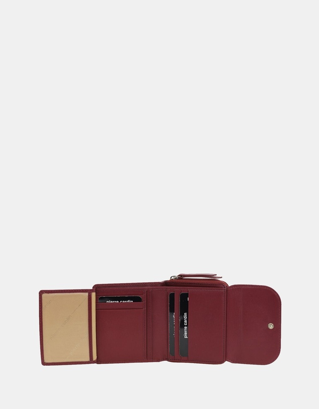 Pierre Cardin - Pierre Cardin Ladies Leather Tri-Fold Tab Wallet