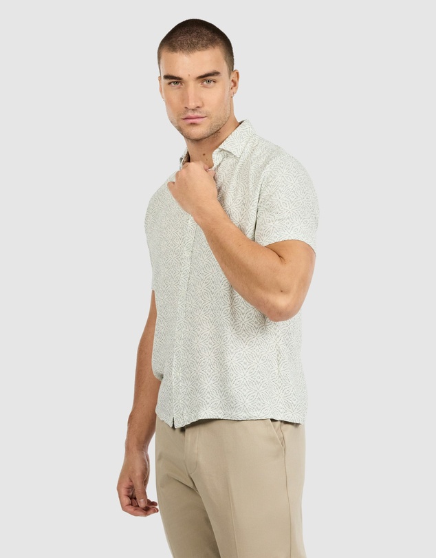 Tarocash - Blaise Textured Geo Shirt