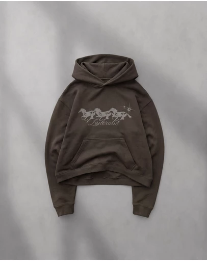 Zanerobe - Stallion Box Crop Hood Charcoal
