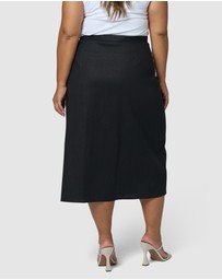 Something 4 Olivia - Gina Linen Wrap Skirt