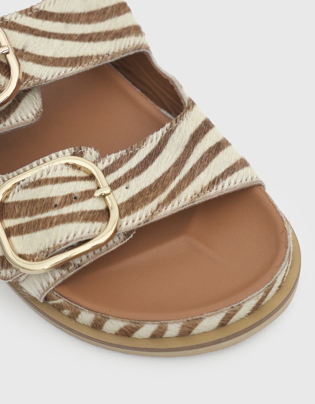 Betts - Margot Leather Buckle Slides