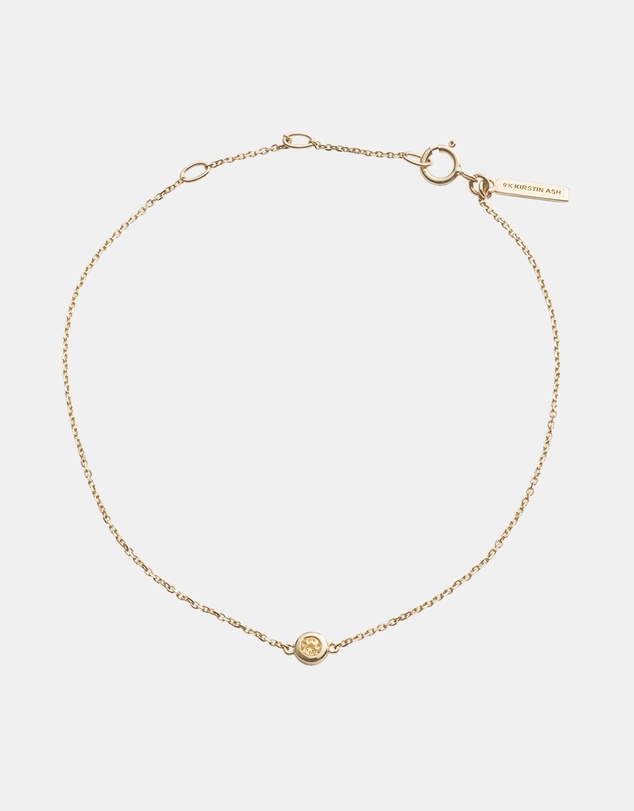 Kirstin Ash - Petite Birthstone Bracelet November Citrine