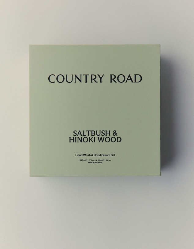 Country Road - Australian Made Saltbush & Hinoki Wood Hand Care Set