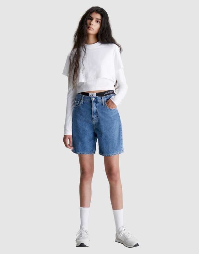 Calvin Klein Jeans - Denim Bermuda Mom Shorts