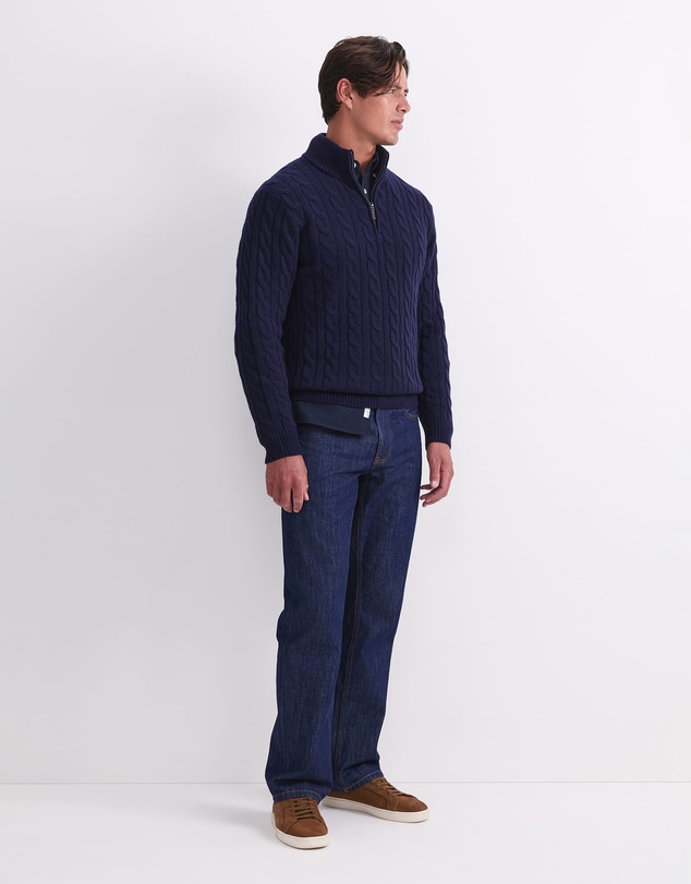 Sportscraft - Cable Knit Quarter Zip