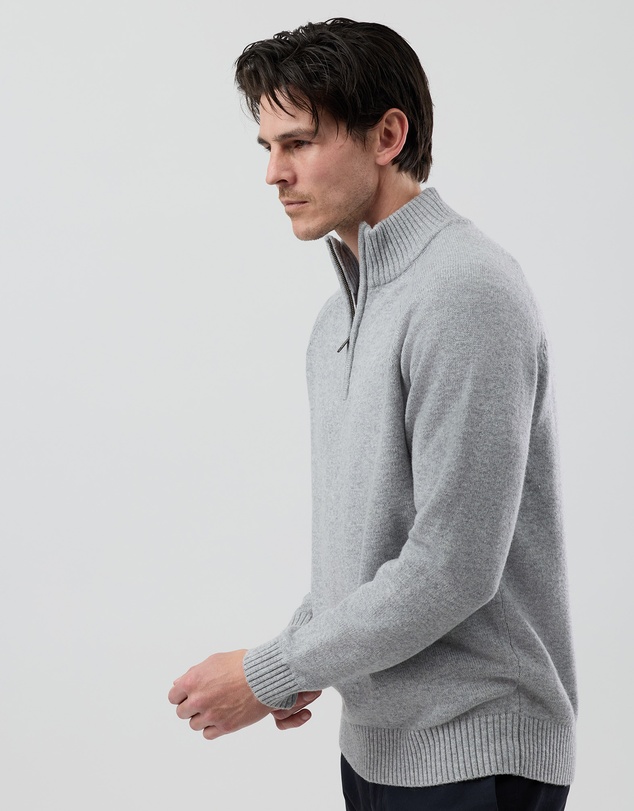 Wayver - Half Zip Wool Blend Knit