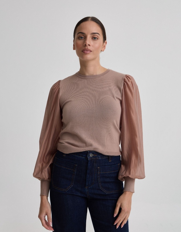 Oxford - Alice Contrast Sleeve Knit