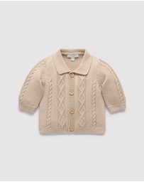 Purebaby - Cable Cardigan -Kids-Babies