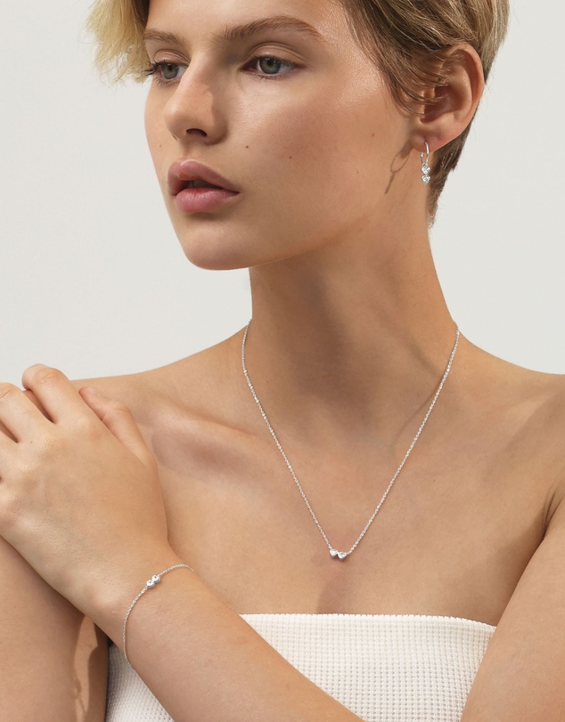 SAINT VALENTINE - Two Of A Kind Heart Bracelet - Silver