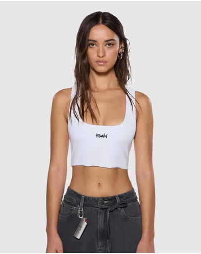 Ksubi - 1999 Origin Crop Tank White