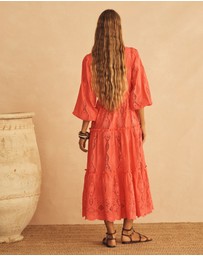 AUR OCEA - Drawstring Tiered Maxi Dress