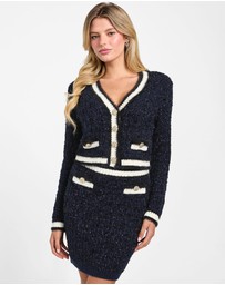 GUESS - LS Aomori Tape Yarn Cardigan
