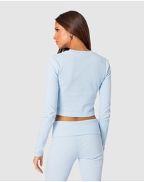 EDIKTED - Coffee Break Ribbed Top