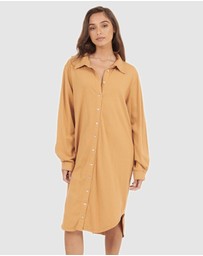 Primness - Aria Knit Shirt Dress