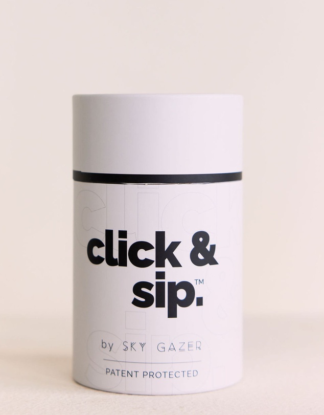 Sky Gazer - Click & Sip Insulated Coffee Cup- Cream