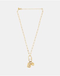 Petit Moments - Carabiner Initial Charm Necklace