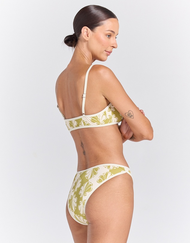 Poolside Paradiso - Shelborne Sunset Bikini Bottom -Palm