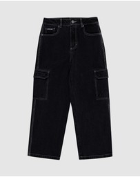 Santa Cruz - Reverse Dot Patch Jeans - Teens