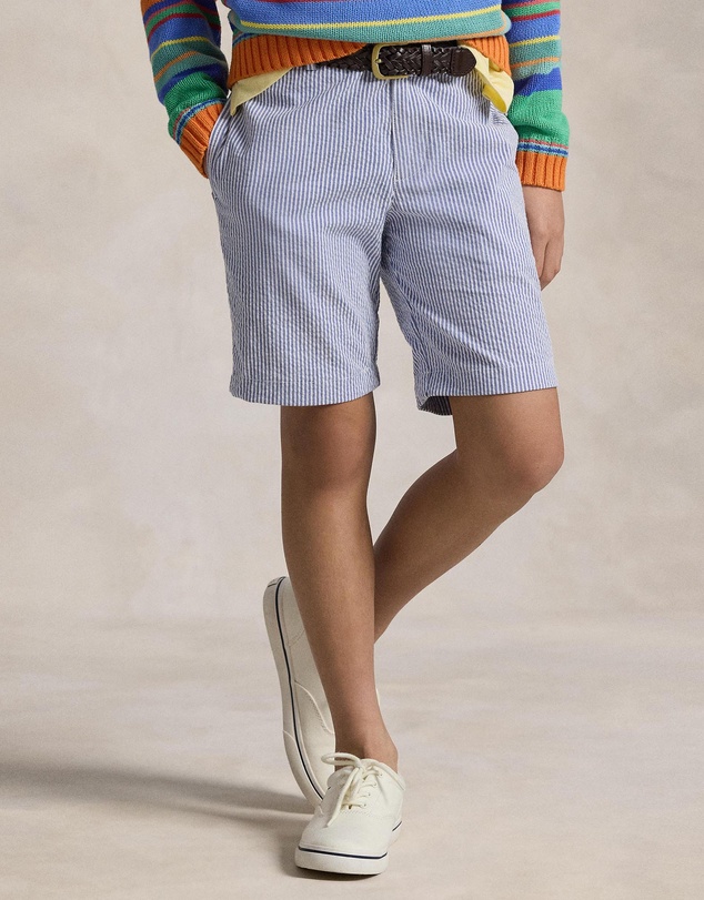 Polo Ralph Lauren - Stretch Cotton Seersucker Shorts - Teens